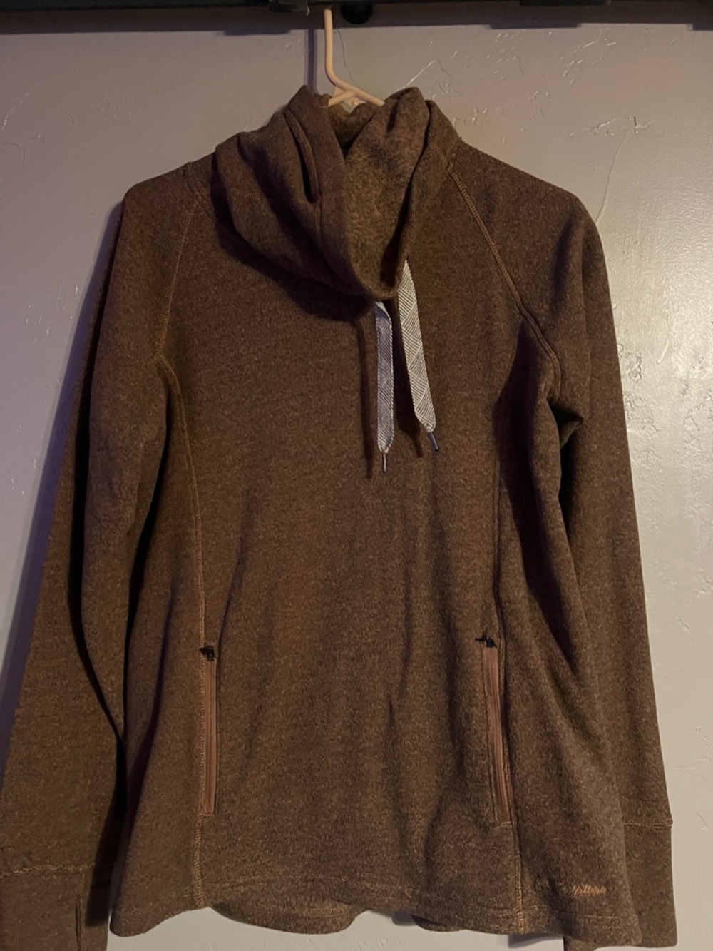 Women's Brown Zip-Up Hooded Jacket - No Brand